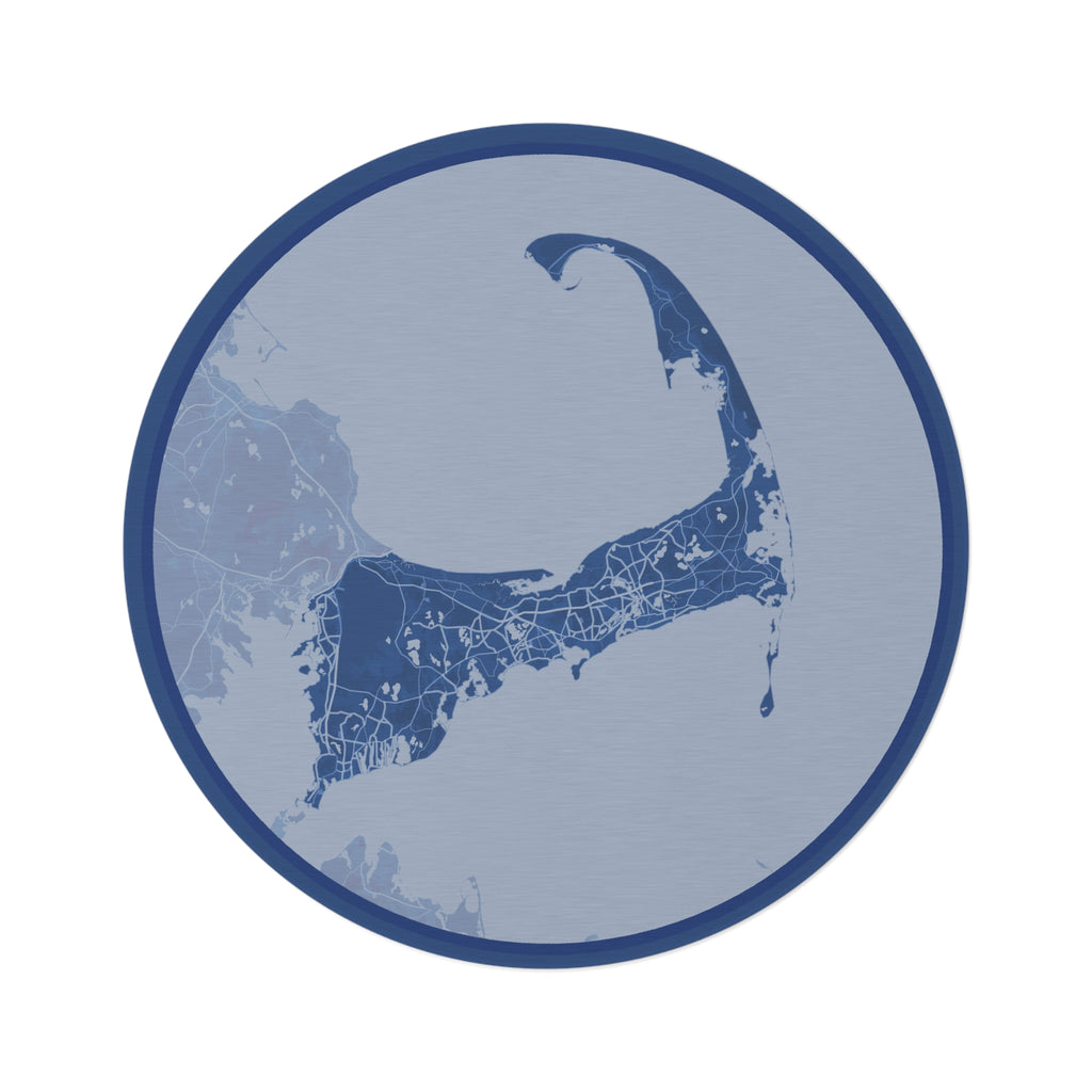 Cape Cod Map Round Rug BB