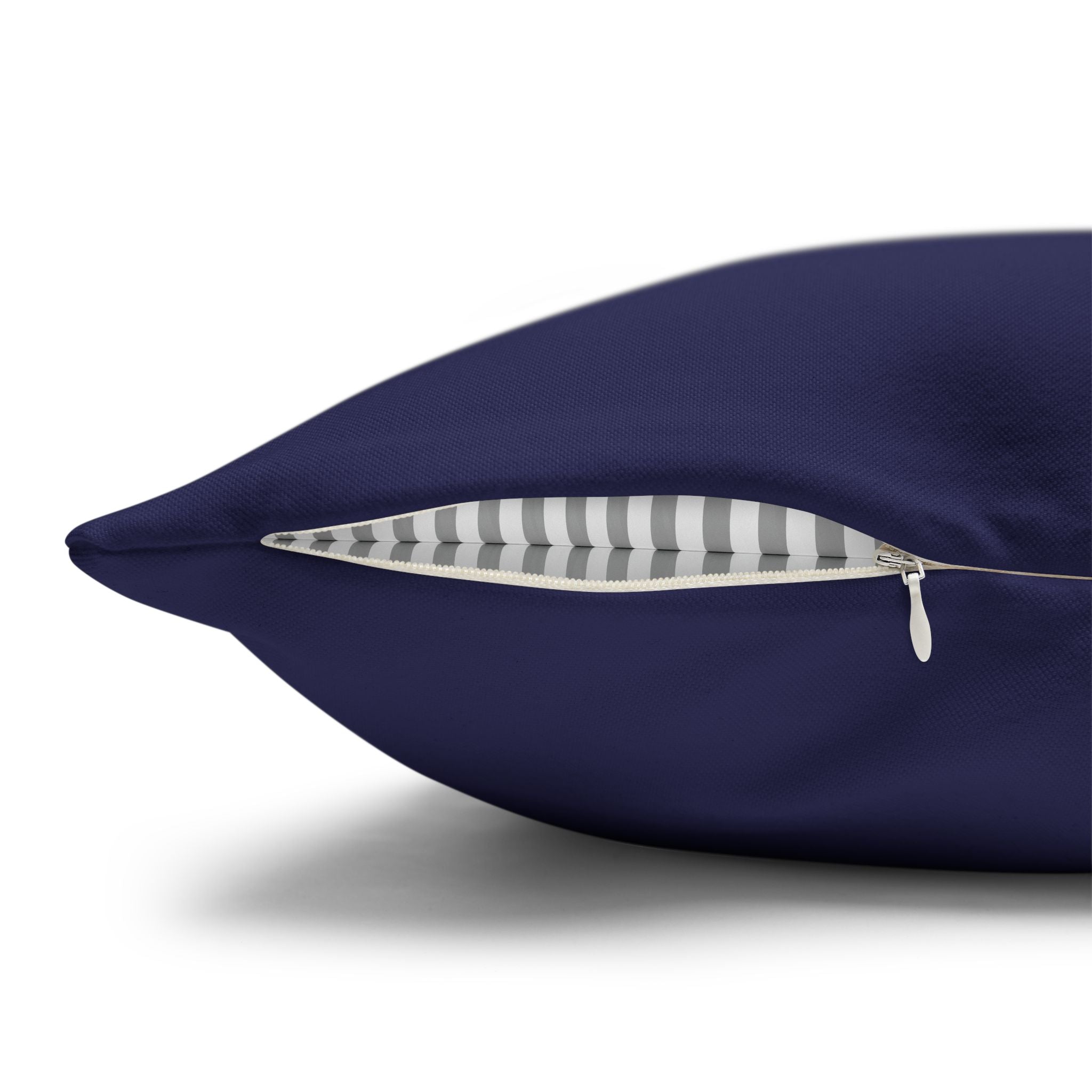 Silhouette Pillow Blue Ivory