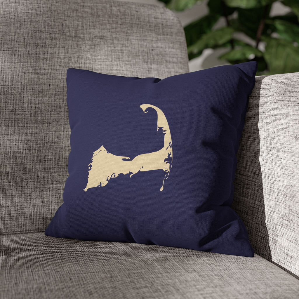 Silhouette Pillow Blue Ivory