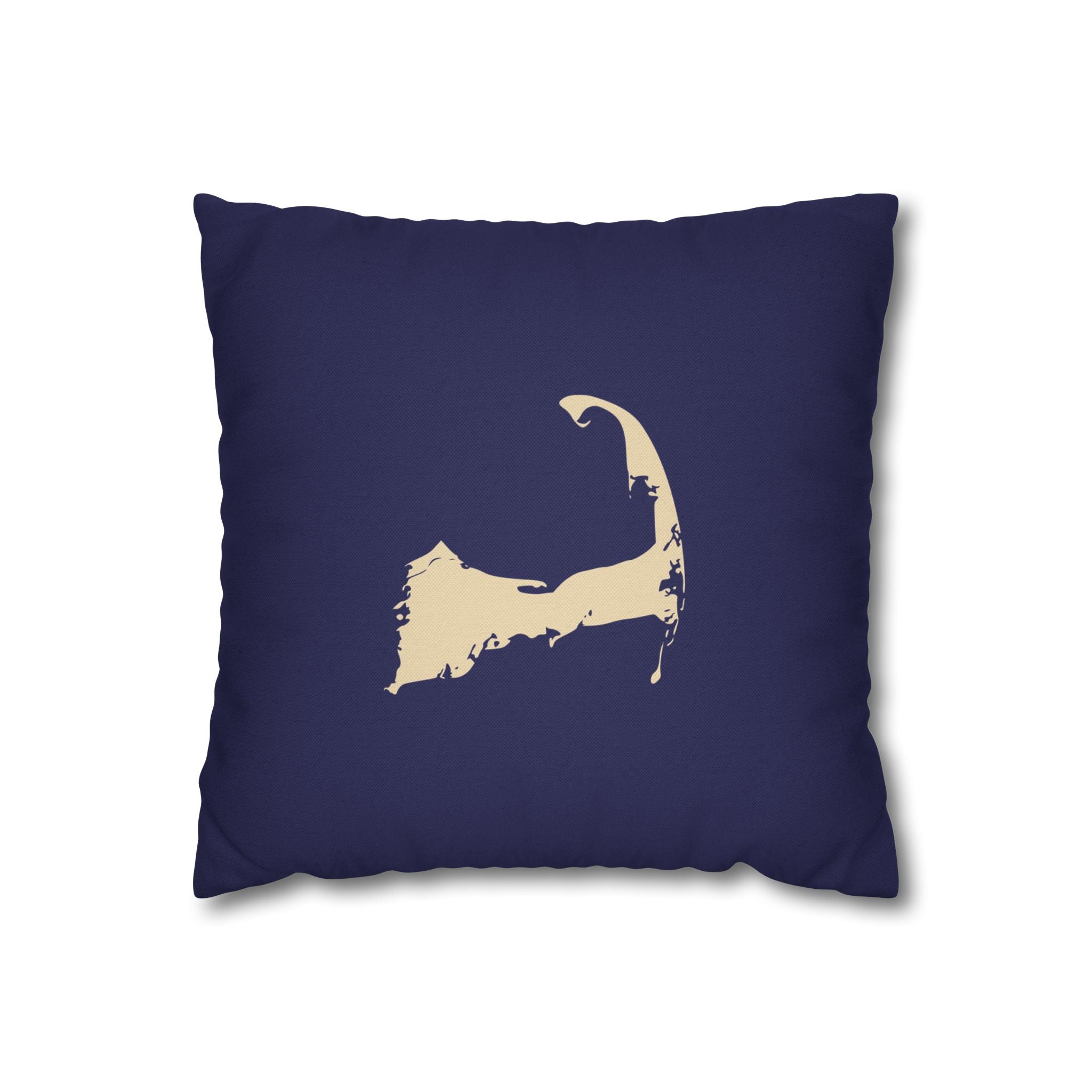 Silhouette Pillow Blue Ivory